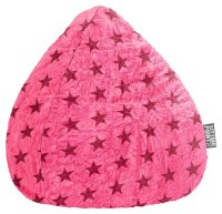 SITTING POINT Fluffy Stars XL Sitzsack pink