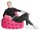 SITTING POINT Fluffy Stars XL Sitzsack pink