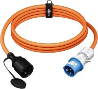 goobay Camping Adapterleitung orange