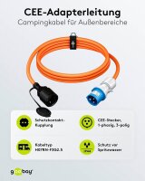 goobay Camping Adapterleitung orange