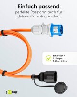 goobay Camping Adapterleitung orange