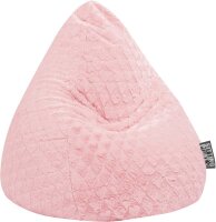 SITTING POINT FLUFFY HEARTS XL Sitzsack rose