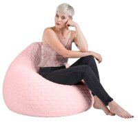 SITTING POINT FLUFFY HEARTS XL Sitzsack rose