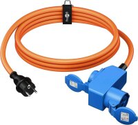 goobay Camping Adapterleitung orange