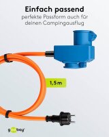 goobay Camping Adapterleitung orange