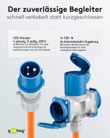 goobay Camping Adapterleitung orange