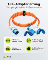 goobay Camping Adapterleitung orange