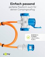 goobay Camping Adapterleitung orange