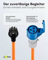 goobay Camping Adapterleitung orange