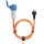 goobay Camping Adapterleitung orange