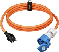goobay Camping Adapterleitung orange