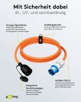 goobay Camping Adapterleitung orange