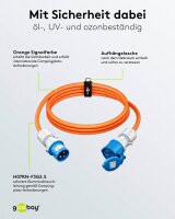 goobay Camping Verlängerungskabel orange