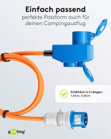 goobay Camping Adapterleitung orange