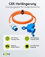 goobay Camping Adapterleitung orange