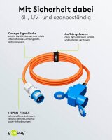 goobay Camping Adapterleitung orange