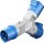 goobay Camping 2-fach CEE-Verteiler blau