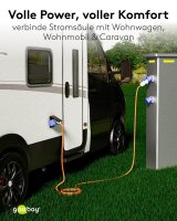 goobay Camping Adapterleitung orange