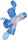 goobay Camping 3-fach CEE-Verteiler blau