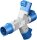 goobay Camping 3-fach CEE-Verteiler blau