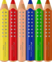 FABER-CASTELL Grippy Buntstifte farbsortiert, 6 St.