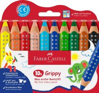 FABER-CASTELL Grippy Buntstifte farbsortiert, 10 St.