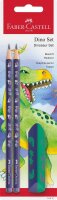 FABER-CASTELL Dino Bleistift-Set HB blau, 1 Set