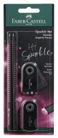 FABER-CASTELL Midnight rose Bleistift-Set B schwarz/rose,...