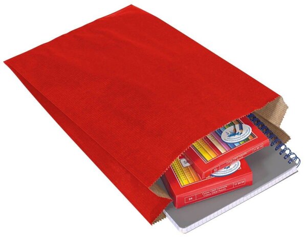 VP Faltenbeutel rot 15,0 x 21,0 cm, 100 St.