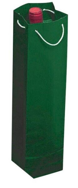 VP Geschenktüten für Flaschen grün 9,5 x 38,0 cm, 25 St.