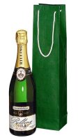 VP Geschenktüten für Flaschen grün 9,5 x 38,0 cm, 25 St.