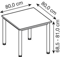 HAMMERBACHER HS08 höhenverstellbarer Schreibtisch...