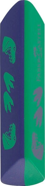 FABER-CASTELL Radiergummi Dino Dust free grün/blau, 1 St.