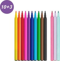 AKTION: FABER-CASTELL Einhorn Filzstifte farbsortiert, 13...