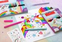 AKTION: FABER-CASTELL Einhorn Filzstifte farbsortiert, 13 St. + GRATIS Einhornsticker