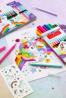 AKTION: FABER-CASTELL Einhorn Filzstifte farbsortiert, 13 St. + GRATIS Einhornsticker