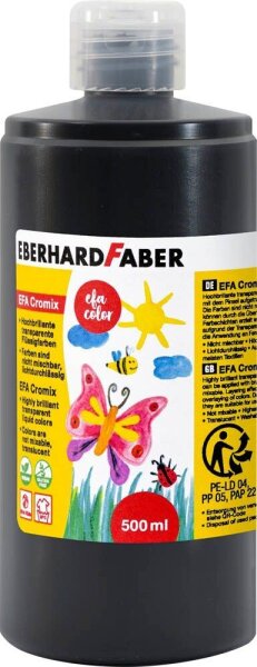 EBERHARD FABER EFA Cromix Transparentfarben schwarz 500,0 ml, 1 St.