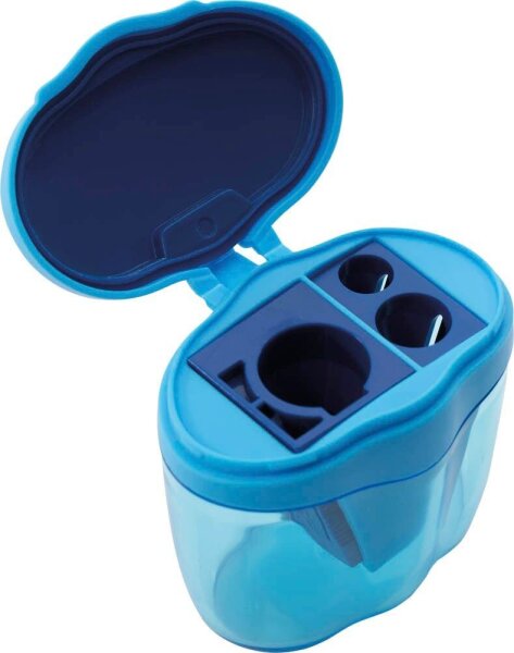 FABER-CASTELL Dosenspitzer dreifach Colori blau