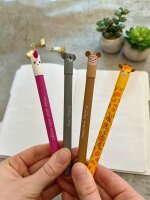 EBERHARD FABER Animal Erase it! Gelschreiber Monkey 0,7 mm, Schreibfarbe: blau, 1 St.