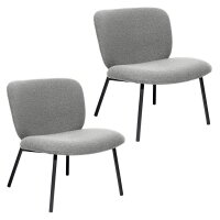 meet powered by PAPERFLOW Sessel TWIST grau schwarz Stoff...