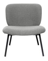 meet powered by PAPERFLOW Sessel TWIST grau schwarz Stoff 60,0 x 53,0 x 82,0 cm, 1 St.