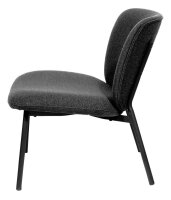 meet powered by PAPERFLOW Sessel TWIST anthrazit schwarz Stoff 60,0 x 53,0 x 82,0 cm, 1 St.