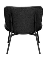 meet powered by PAPERFLOW Sessel TWIST anthrazit schwarz Stoff 60,0 x 53,0 x 82,0 cm, 1 St.