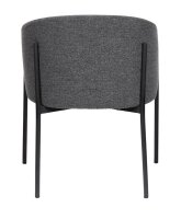 meet powered by PAPERFLOW Sessel MILO anthrazit schwarz Stoff 57,0 x 50,0 x 71,0 cm, 1 St.