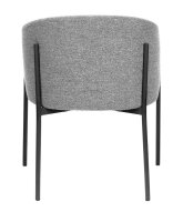 meet powered by PAPERFLOW Sessel MILO grau schwarz Stoff 57,0 x 50,0 x 71,0 cm, 1 St.