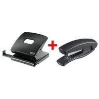 novus Locher und Heftgeräte Set C 1 schwarz  (...
