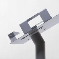 Showdown® Displays Prospektständer silber DIN A4 33,0 x 33,0 x 109,3 cm, 1 St.