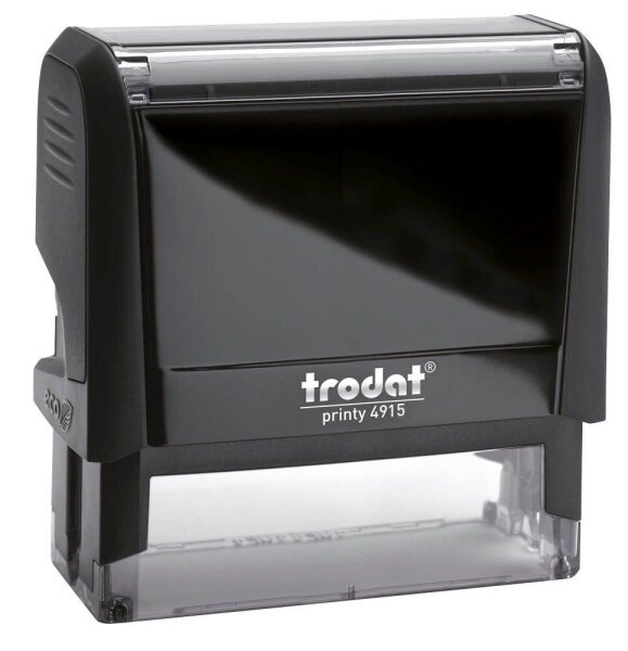 trodat Textstempel, individualisierbar printy 4915 selbstfärbend schwarz ohne Logo, 1 St. -  Nachträglich per Gutschein personalisieren