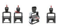 trodat Textstempel, individualisierbar 5208 selbstfärbend schwarz mit Logo, 1 St. -  Nachträglich per Gutschein personalisieren