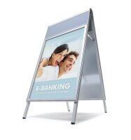 Showdown® Displays Kundenstopper Compasso C1 silber...